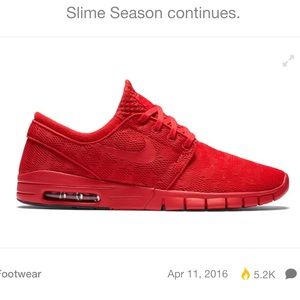 All Red Nike SB Stefan Janoski M5.5